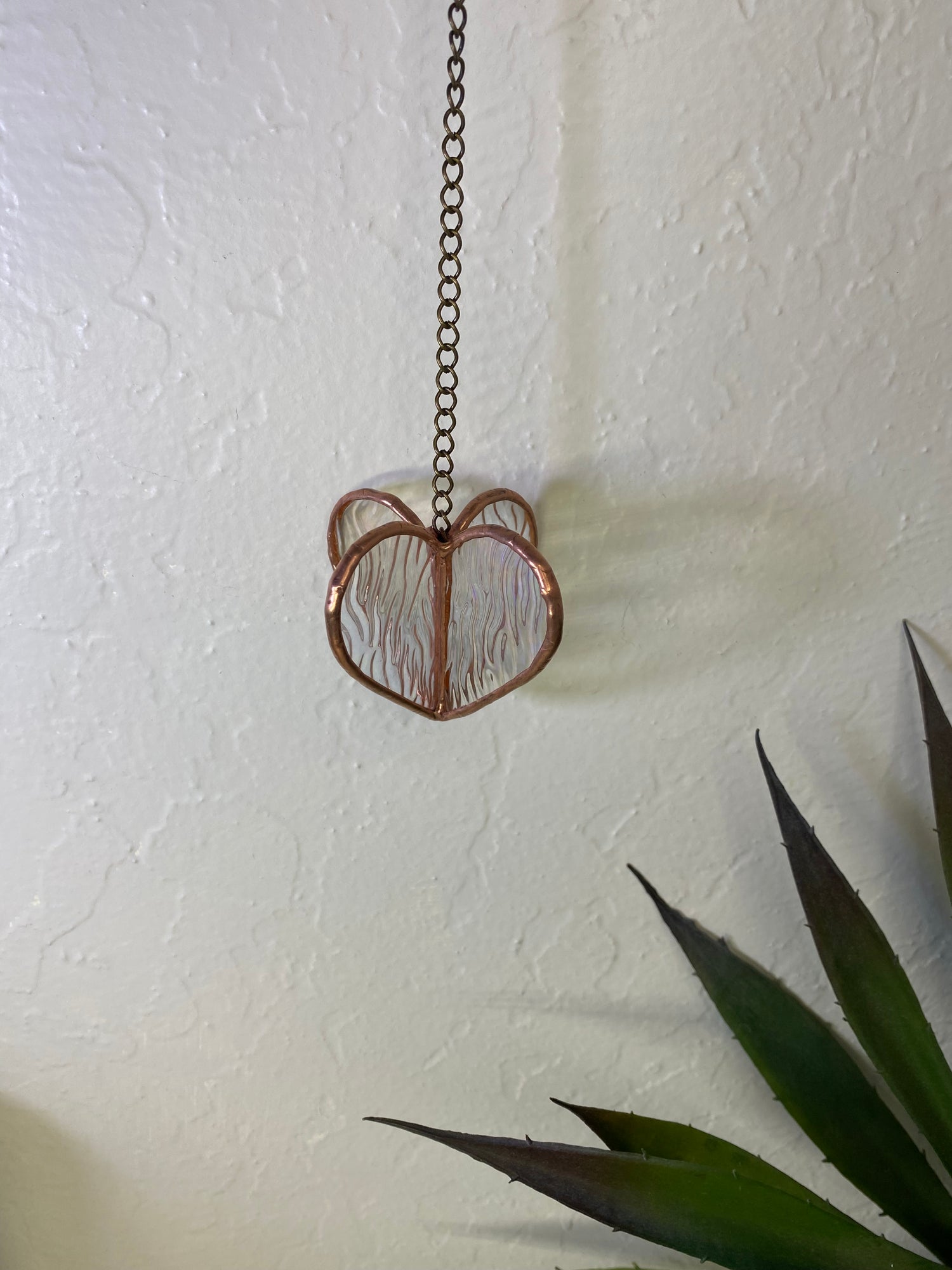 Heart Hanger - Iridescent Ripple