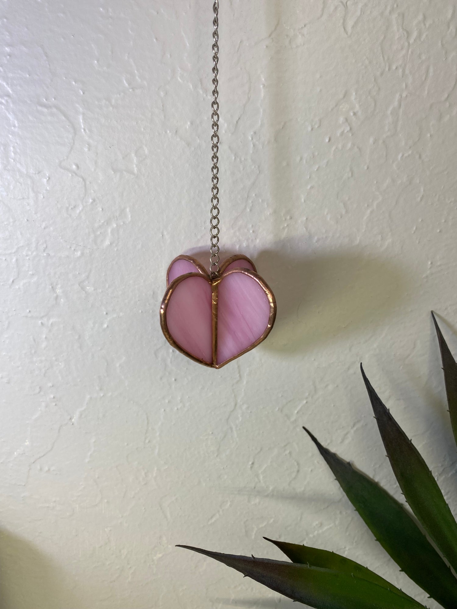 Heart Hanger - Flamingo Pink